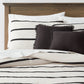 5pc Full/Queen Modern Stripe Comforter Set Off-White - 191908958767