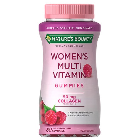 Nature's Bounty Optimal Solutions Women's Multivitamin Gummies - Raspberry - 80ct - 0743125818853