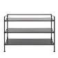 Seville Classics 3-Tier Resin Slat Shoe Rack  26.5  x 12.2  x 19  - Espresso - 017641988819