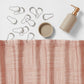 15pc Grid Lines Shower Curtain Set Rust - 735732152801