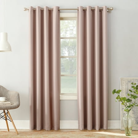 Sun Zero Madison Room Darkening Grommet Curtain Panel 54 x63 Blush 2 PACK - 0299275170331