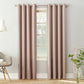 Sun Zero Madison Room Darkening Grommet Curtain Panel 54 x63 Blush 2 PACK - 0299275170331