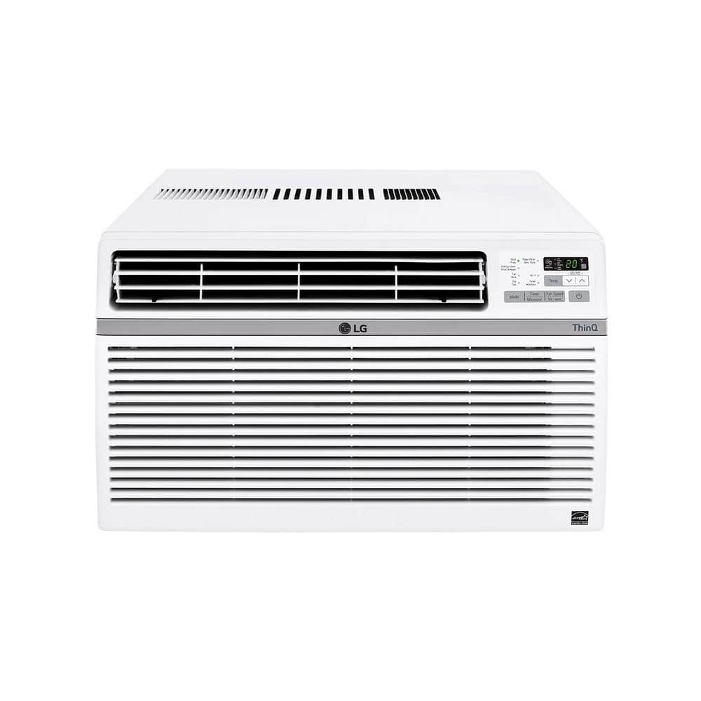 LG - 1,000 Sq. Ft. 18,000 BTU Smart Window Air Conditioner - White - 048231605052