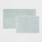 2pk Quick Dry Bath Rug Set Aqua - 191908537900