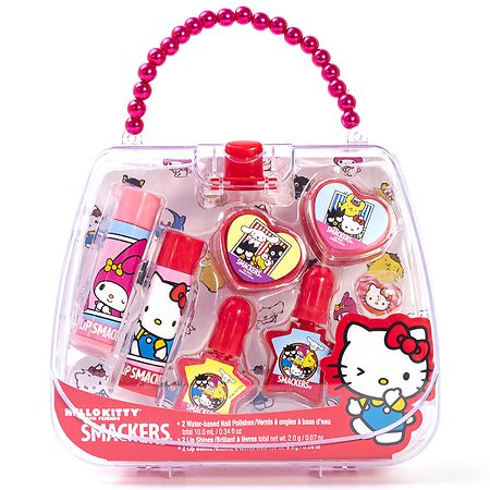 Lip Smackers Hello Kitty Makeup Tote - 7ct - 050051113075