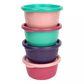 The First Years GreenGrown Reusable Toddler Snack Bowls with Lids - Pink - 4pk/8oz - 071463068180