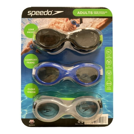 Speedo Adult Leak-Proof Flex Frame Anti-Fog Swim Goggles - 196555418077