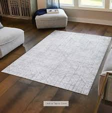 LIKE NEW Wyatt and Ash Machine Washable Area Rug 5' x 7' IVORY - 6467602154851