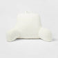 Faux Shearling Bed Rest Pillow Cream - Supportive Backrest for Dorm, Hypoallergenic Fill - 047218339201