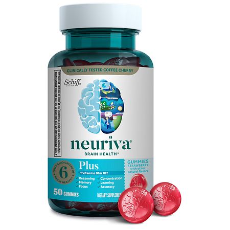 Neuriva Plus Brain Health Support Gummies - Strawberry - 50ct - 647865195023