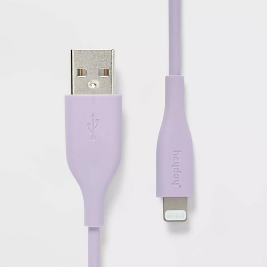 6' Lightning to USB-A Round Cable Gray/Silver - 850044241538