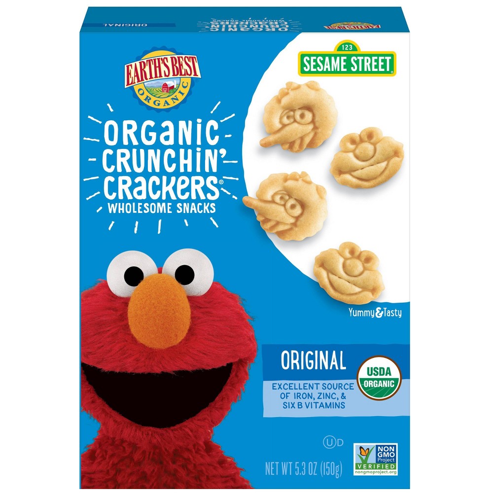 Earth's Best Organic Toddler Snacks Crunchin' Crackers - 5.3oz - 023923202139