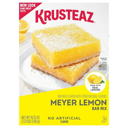 Krusteaz Meyer Lemon Bar Mix Made with Real Lemons 19.35 oz Box - 041449107905