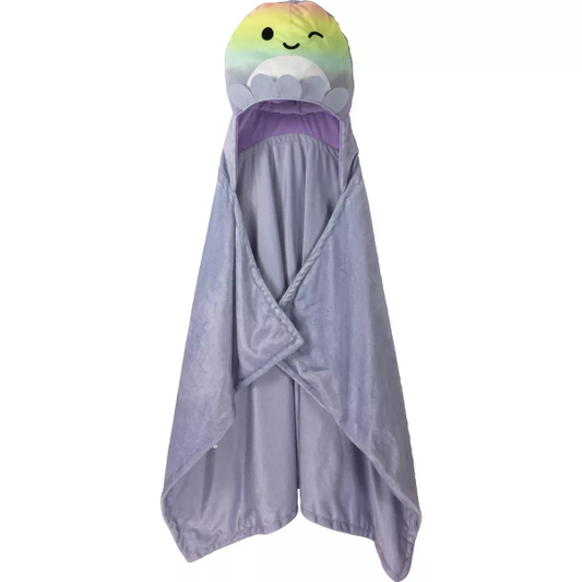 Squishmallows Kids' Hooded Blanket Purple (3+) - 073558837763