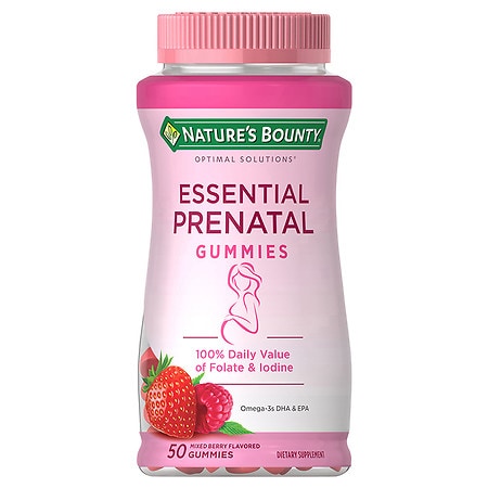 Nature's Bounty Optimal Solutions Prenatal Gummies - Strawberry - 50ct - 0743127791143