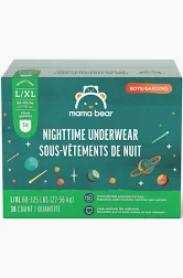 Mama Bear Boys Nighttime Underwear L/XL 38 ct - 195515032872