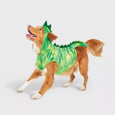 Halloween Dinosaur Full Body Hoodie Dog Costume- Large - 191907997866