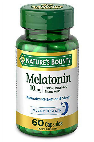 Nature's Bounty Melatonin 10mg- 60 Capsules - 251069875314