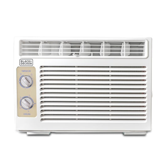 BLACK+DECKER BD05MWT6 Window Air Conditioner 5000 BTU  Cools up to 150 Square feet  White - 819813019235