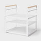 Metal 3-Tier Adjustable Shelf Box Organizer White - 196761802042