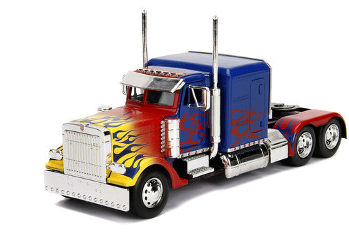 Transformers T1 Optimus Prime Truck with Robot on Chassis Die-cast Car OPENED BOX - 801310304464