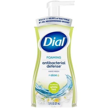 Dial Antibacterial Foaming Hand Wash Soothing White Tea 7.5 fl oz - 017000079738