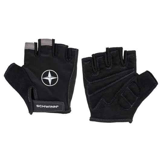 Schwinn Bike Half-Finger Gloves S/M - Black - 0386752384971