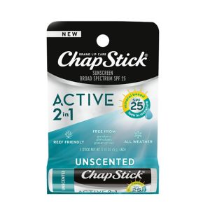 Chapstick Active 2-in-1 Unscented Lip Balm - 0.15oz/1ct - 305736553845