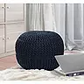 Knitted Pouf Navy - 810113377377