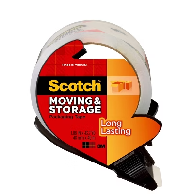 Scotch Long Lasting Moving & Storage Packaging Tape 1.88" x 43yd - 051131670020