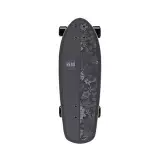 ReDo Skateboard Co. 24" Standard Skateboard - Black Floral HAS SCRATCHES AND ONE CHIP - 192995512641