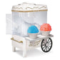 Nostalgia Snow Cone Maker Tabletop Shaved Ice Machine with 2 Reusable Cones & Ice Scoop  White - 810061702016