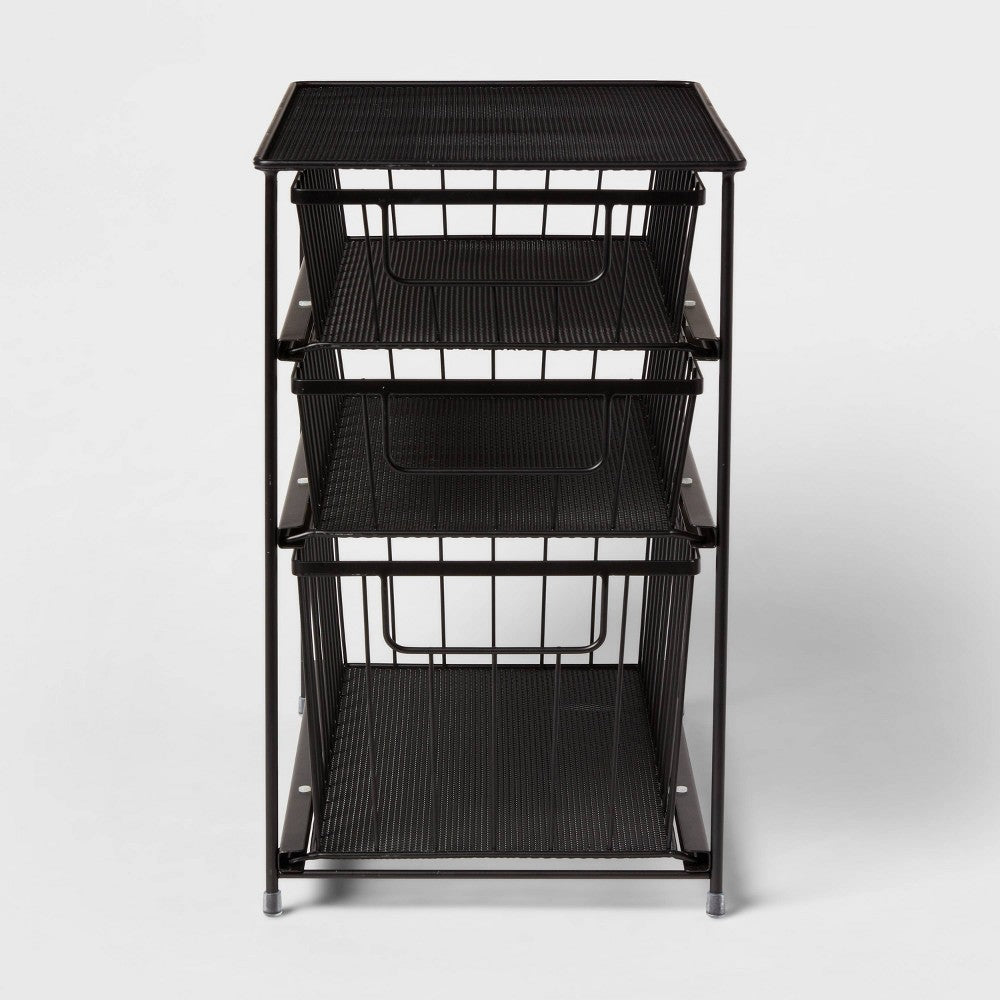 3 Tier Drawer Organizer Matte Black - Brightroom? - 191908805559