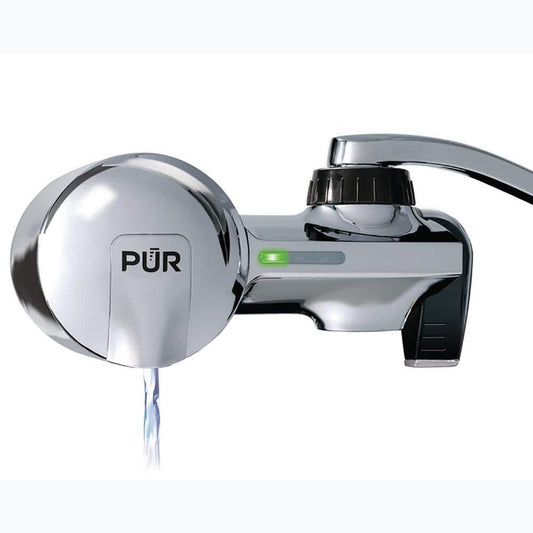 PUR PLUS Faucet Mount Water Filtration System Horizontal Chrome PFM400H - 723987204000