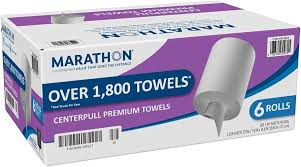 Marathon Premium Centerpull Paper Towels, White (6 rolls/case) - 036500309701