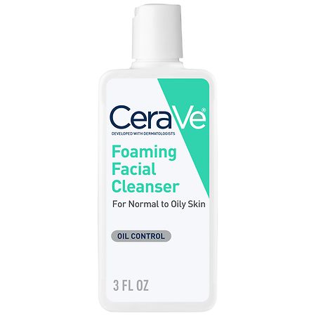 CeraVe Foaming Face Wash with Hyaluronic Acid and Niacinamide for Oily Skin - 3 fl oz - 3606000537194