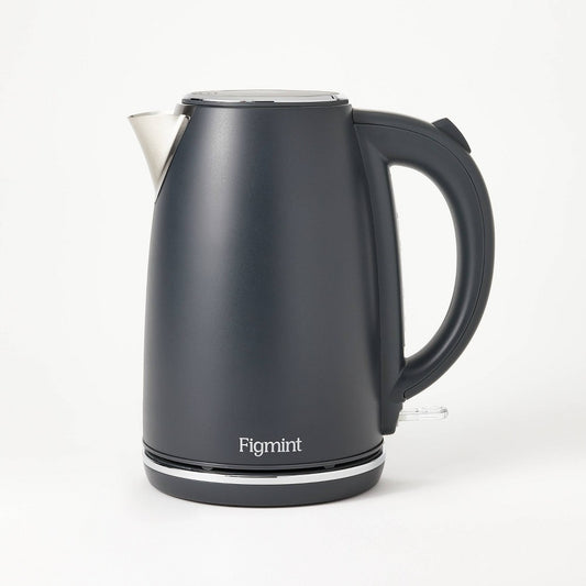 1.7 L Electric Kettle with Thin Chrome Trim Band - Painted Stainless Steel - Figmint? - 8294861211040