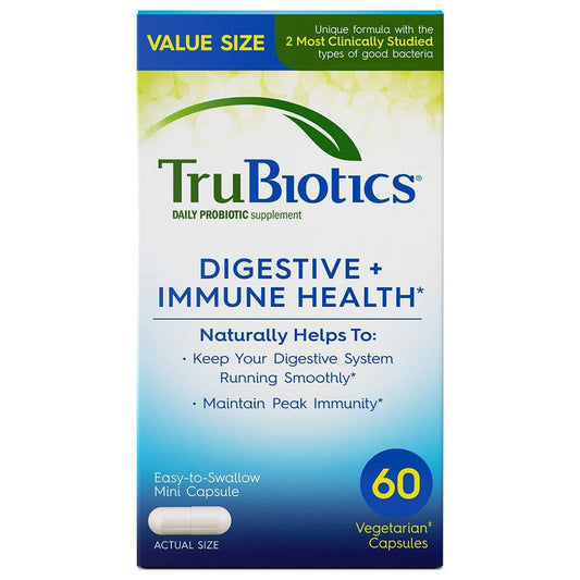 TruBiotics Daily Probiotic Digestive + Immune Health Capsules - 60ct - 852870004158