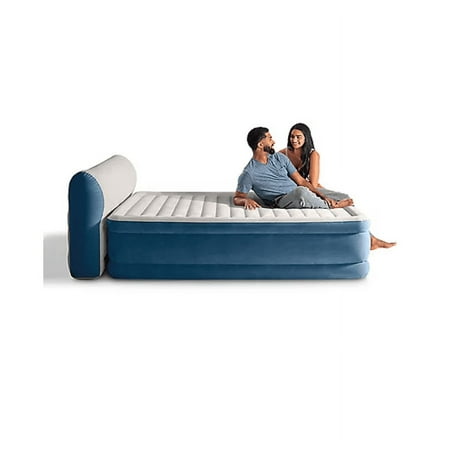 Intex Queen Dura-Beam Deluxe Series Comfort Headboard Airbed with Internal Pump - 078257328840