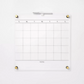 16"x16" This Month Acrylic Dry Erase Calendar Clear - ? - 197543514917