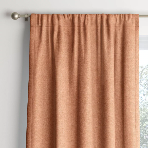 42"x63" Room Darkening Heathered Thermal Window Curtain Panel Orange - 085239669402