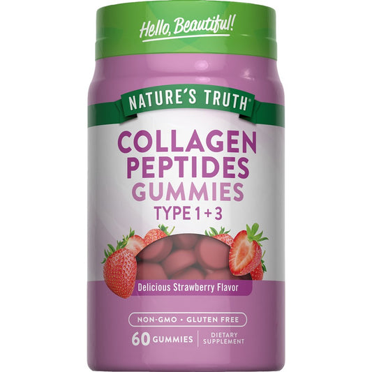 Nature's Truth PAST DATE Beauty Vegan Collagen Type 1 + 3 Gummies - 60ct - 8400931137573