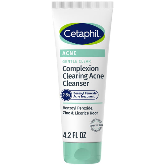 Cetaphil Gentle Clear Complexion-Clearing BPO Acne Cleanser - 4.2 fl oz - 3029941250053
