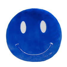 MM Trendy Decorative Pillow Collection, Assorted Styles -Blue Smiley - 193968296711