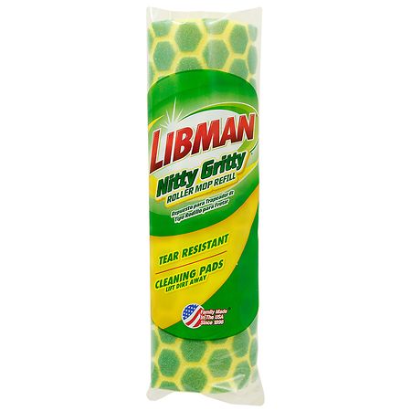 Libman Nitty Gritty Roller Mop Refill - Unscented - 071736020112