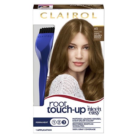 Clairol Root Touch-Up Permanent Hair Color - 6G Light Golden Brown - 1 Kit - 070018093981