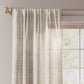 54"x84" Light Filtering Printed Farrah Curtain Panel Cream - 191908997124