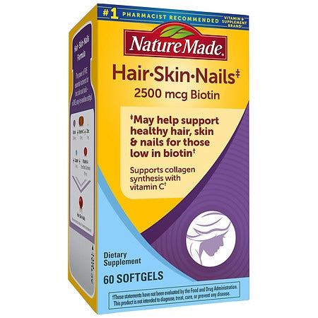 Nature Made - Hair Skin & Nails - 60 Softgels - 031604029272