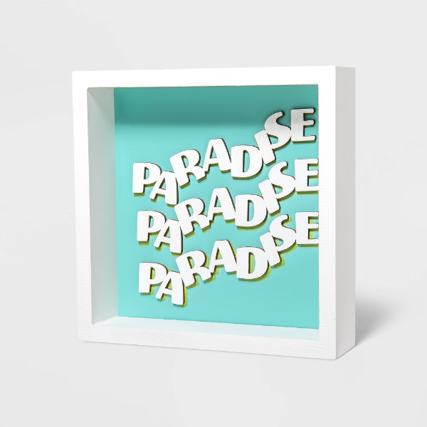 6"x6" Summer Shadowbox Paradise - - 197543715246