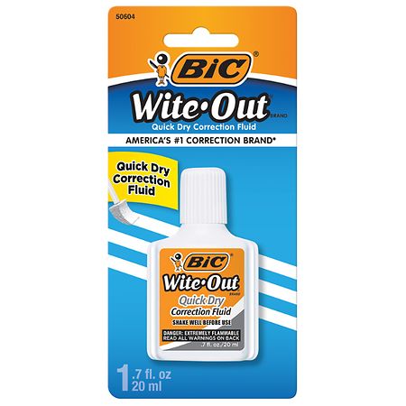 BIC Wite-Out Correction Fluid, 0.7oz - 070330506046